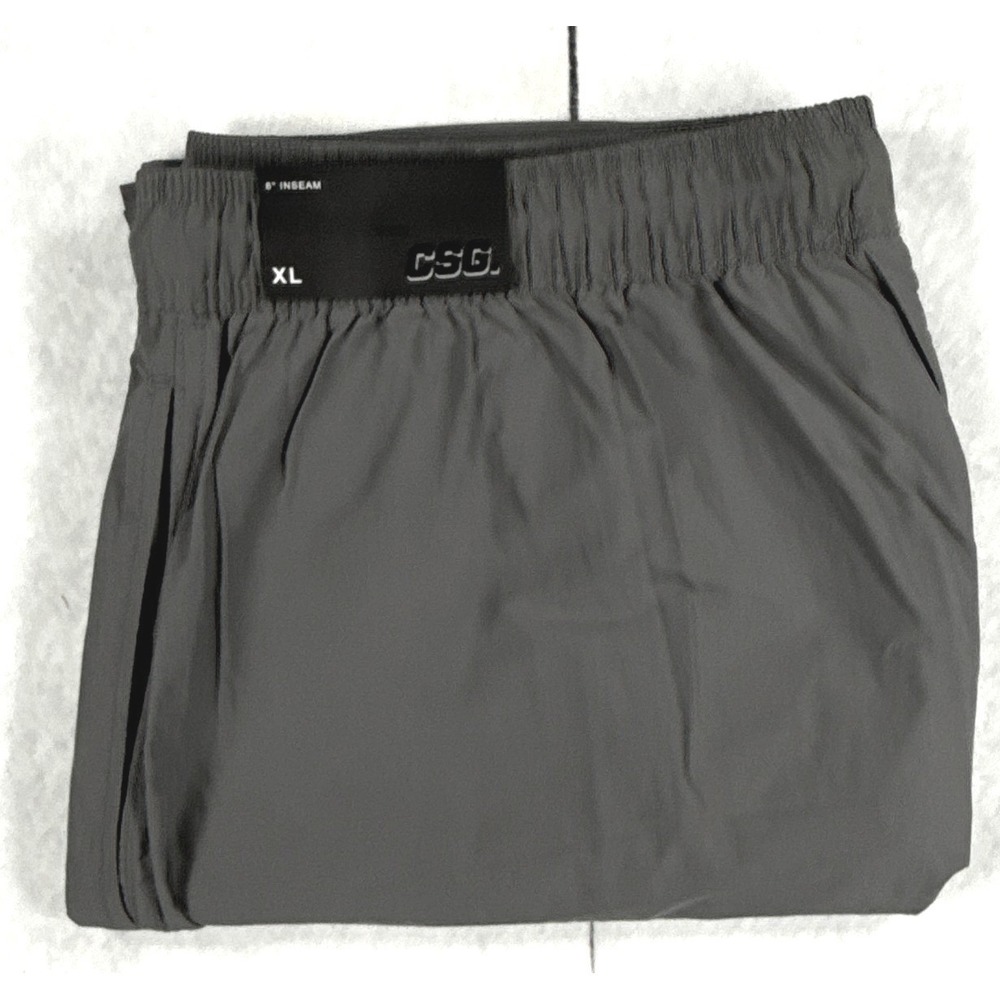 CSG City Wind Shorts Mens XL Grey Athletic Casual 8 Inch Inseam NWT